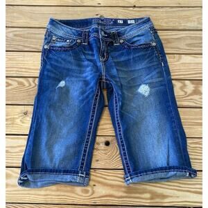 Miss Me Bermuda Jean Shorts Size 27 Women’s Blue